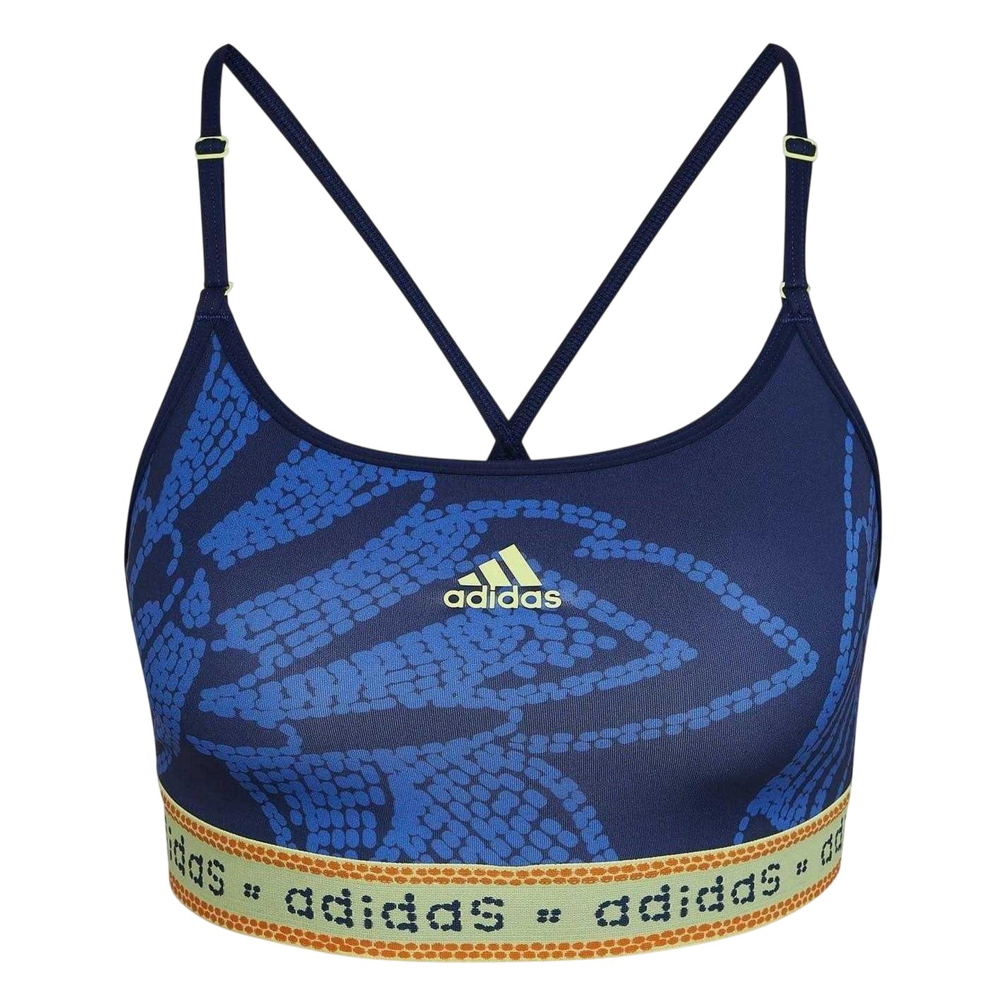 Blue - Front - Adidas Womens-Ladies Farm Sports Bra