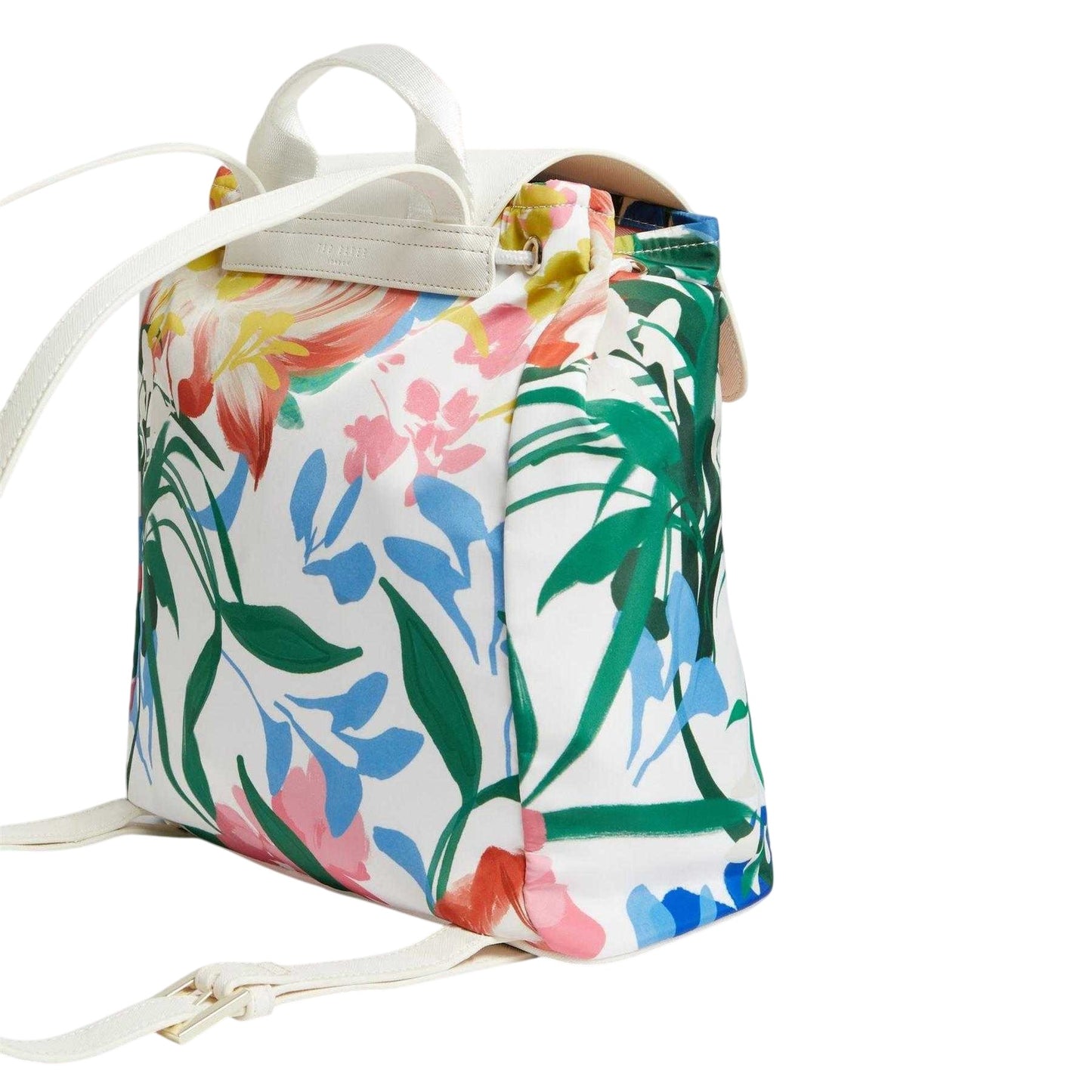 White-Multicoloured - Back - Ted Baker Floral Backpack