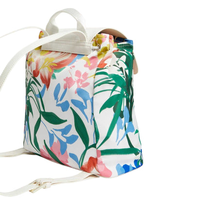 White-Multicoloured - Back - Ted Baker Floral Backpack