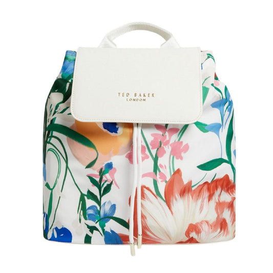 White-Multicoloured - Front - Ted Baker Floral Backpack