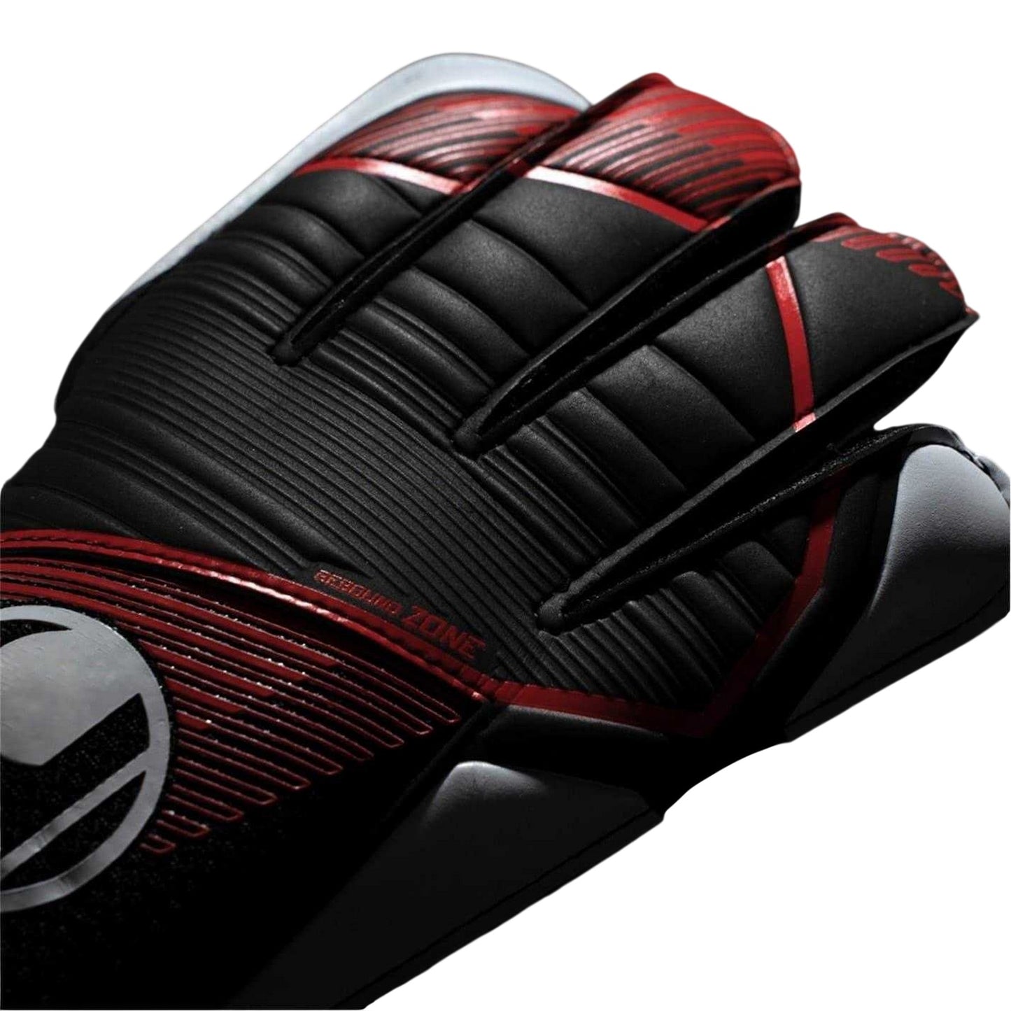 Black-Red-White - Lifestyle - UHL Sport Childrens-Kids Powerline Starter Goalkeeper Gloves