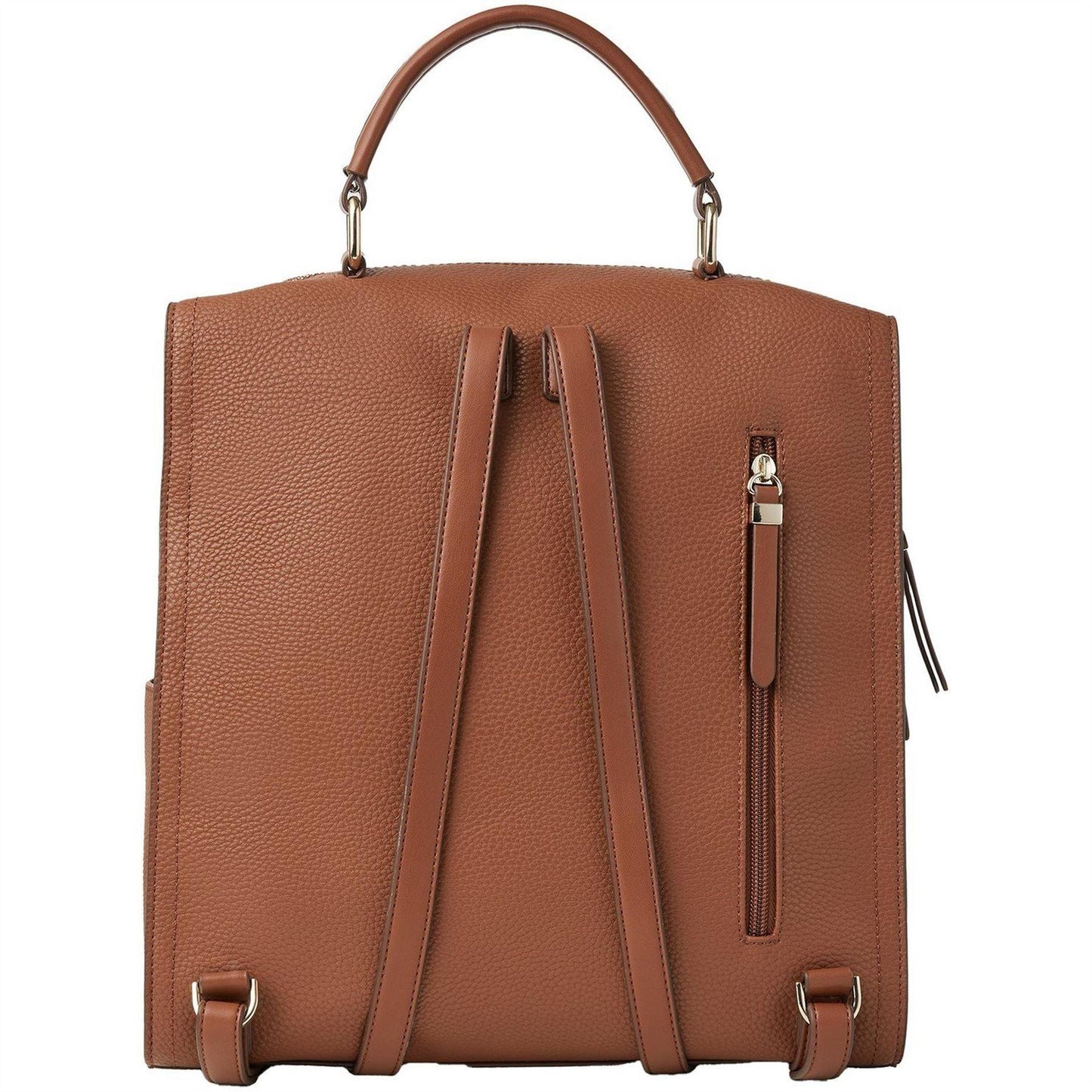 Tan - Back - Fiorelli Isla Faux Leather Backpack