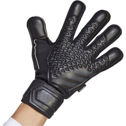 Black - Back - Adidas Unisex Adult Predator Match Fingersave Goalkeeper Gloves