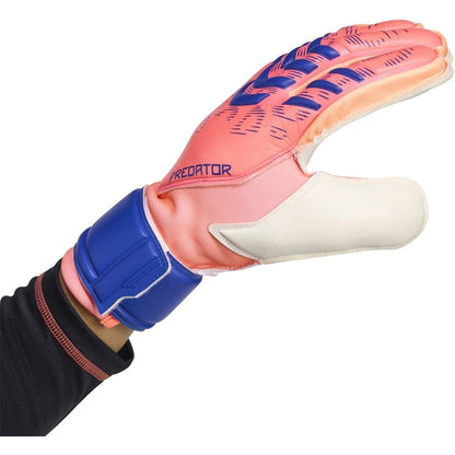 Orange-White - Lifestyle - Adidas Unisex Adult Predator Match Fingersave Goalkeeper Gloves