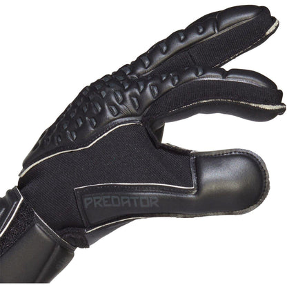 Black - Lifestyle - Adidas Unisex Adult Predator Match Fingersave Goalkeeper Gloves