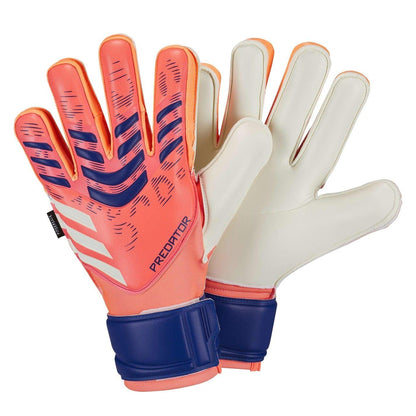 Orange-White - Front - Adidas Unisex Adult Predator Match Fingersave Goalkeeper Gloves