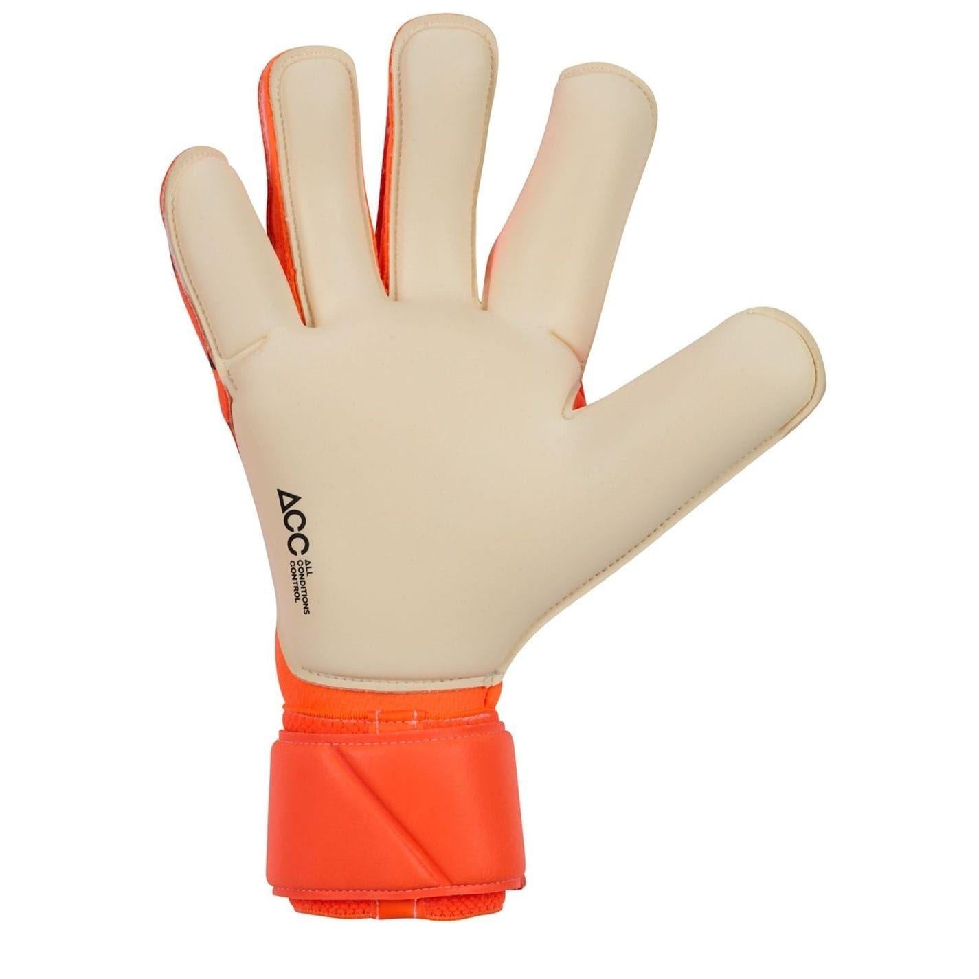 Orange-Black - Back - Nike Unisex Adult Vapor Geometric Pattern Goalkeeper Gloves