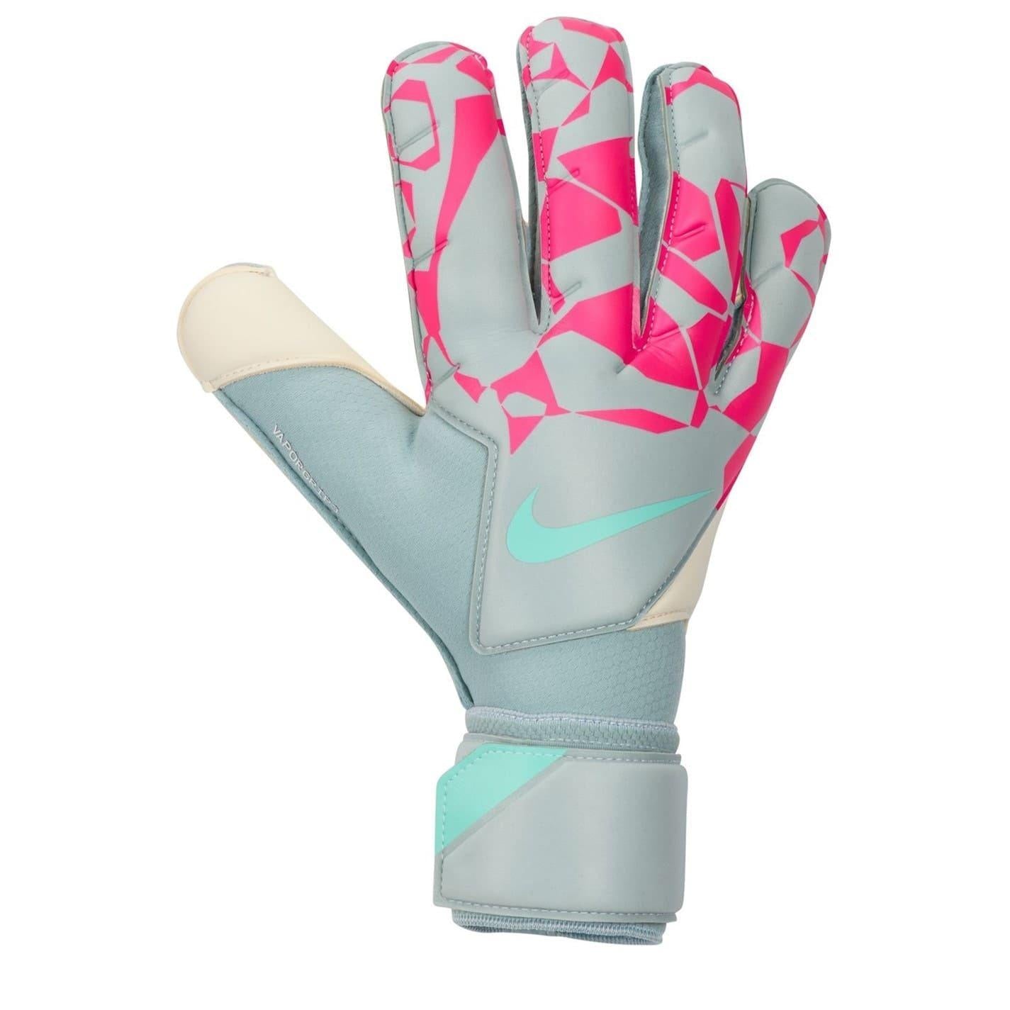 Silver-Pink - Front - Nike Unisex Adult Vapor Geometric Pattern Goalkeeper Gloves