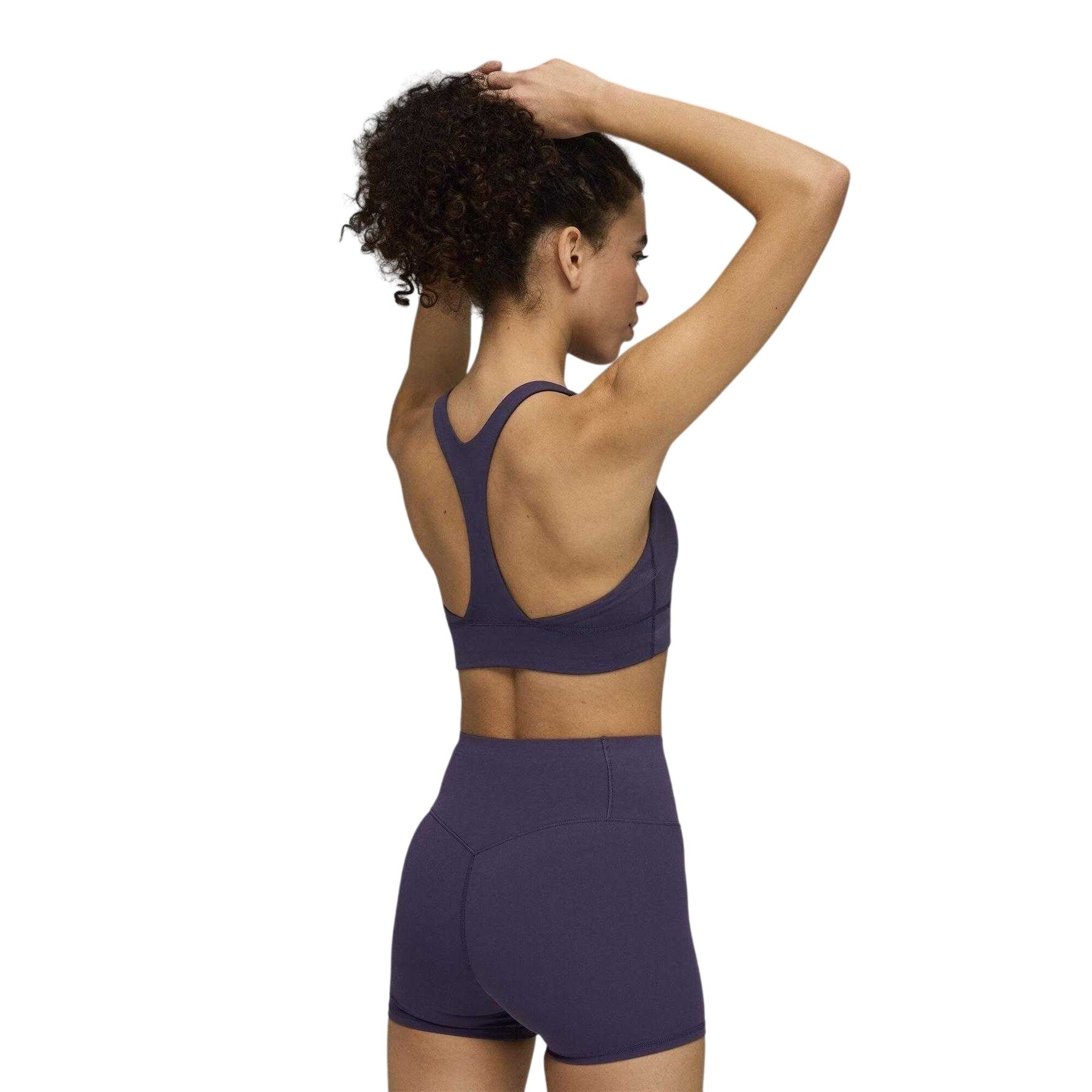 Deep Plum - Side - Puma Womens-Ladies Hyrox Shapeluxe Sports Bra