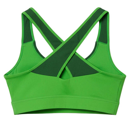 Green - Back - Lacoste Womens-Ladies Colour Block Stretch Sports Bra