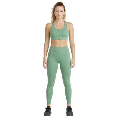 Green - Pack Shot - Adidas Womens-Ladies Luxe Scoop Neck Sports Bra