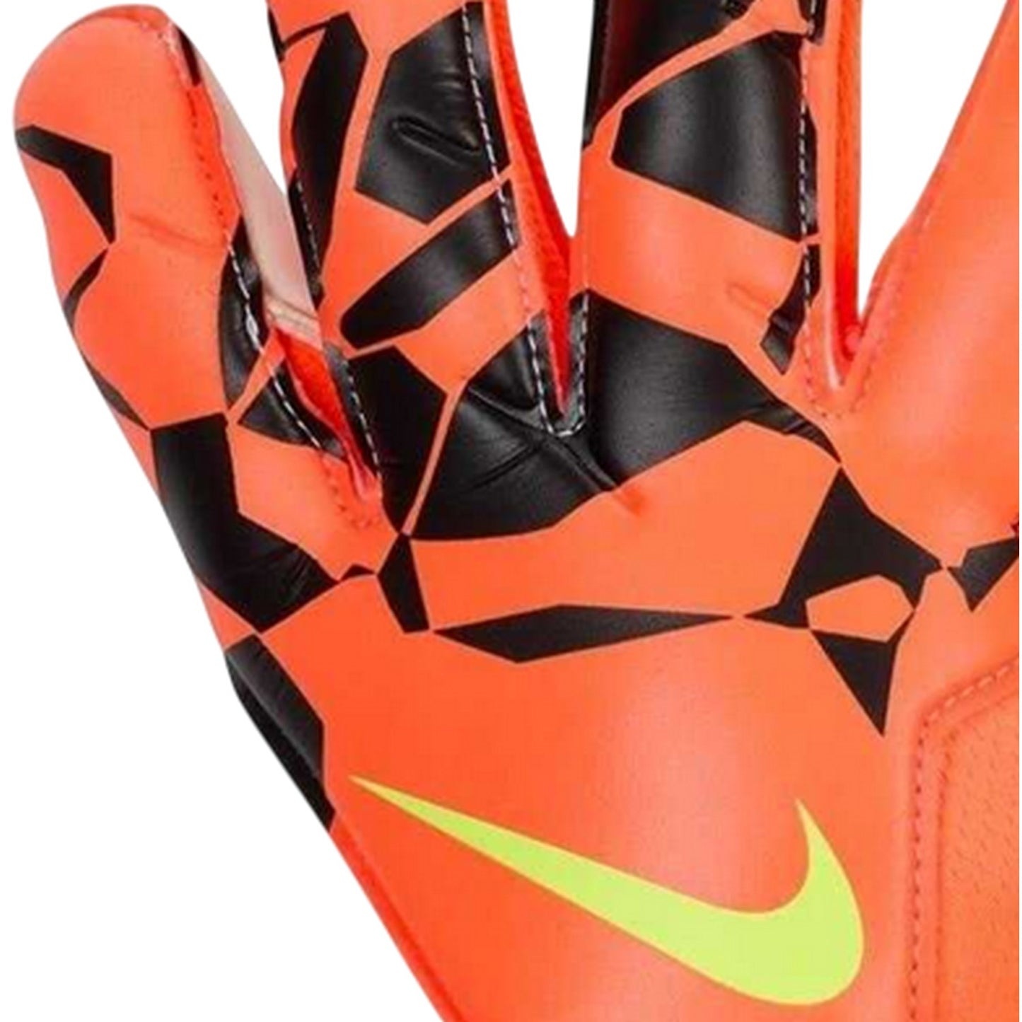Orange-Black - Side - Nike Unisex Adult Mercurial Geometric Pattern Goalkeeper Gloves