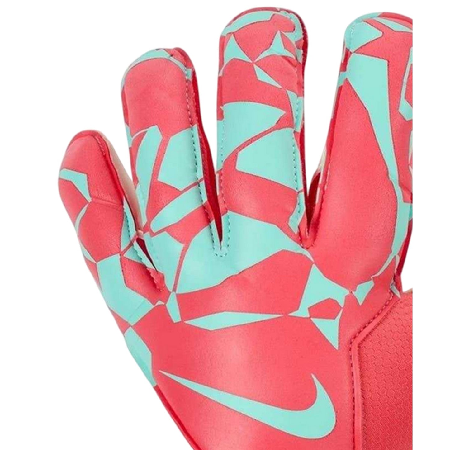 Orange-Green - Side - Nike Unisex Adult Mercurial Geometric Pattern Goalkeeper Gloves