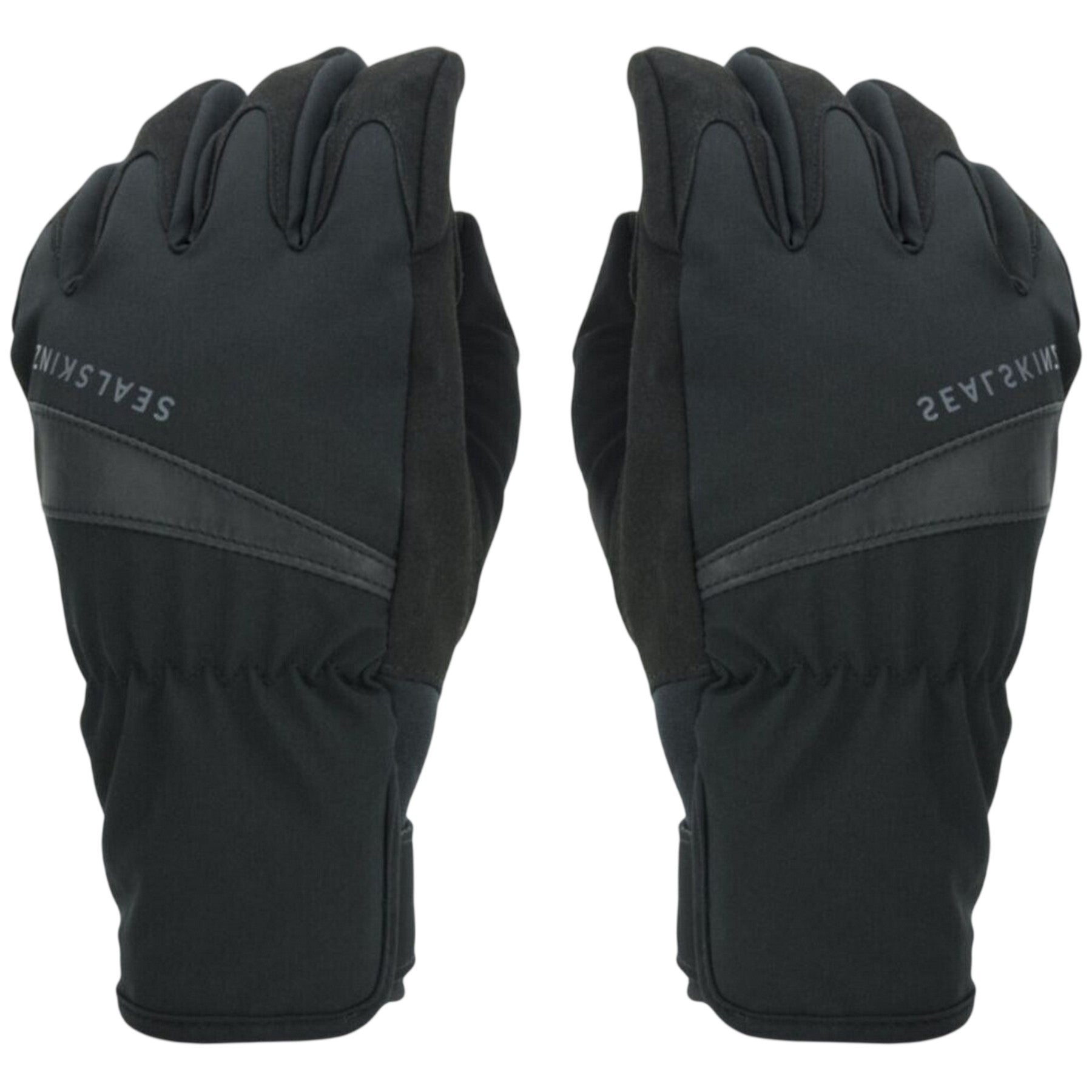 Black - Lifestyle - Seals Womens-Ladies Suede Cycling Gloves