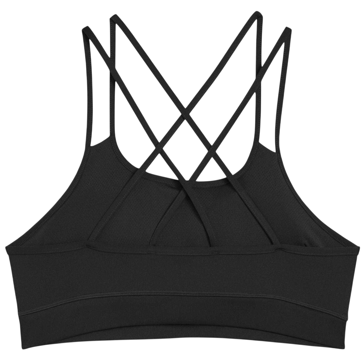 Black - Back - Puma Womens-Ladies Hyrox Move Strappy Sports Bra