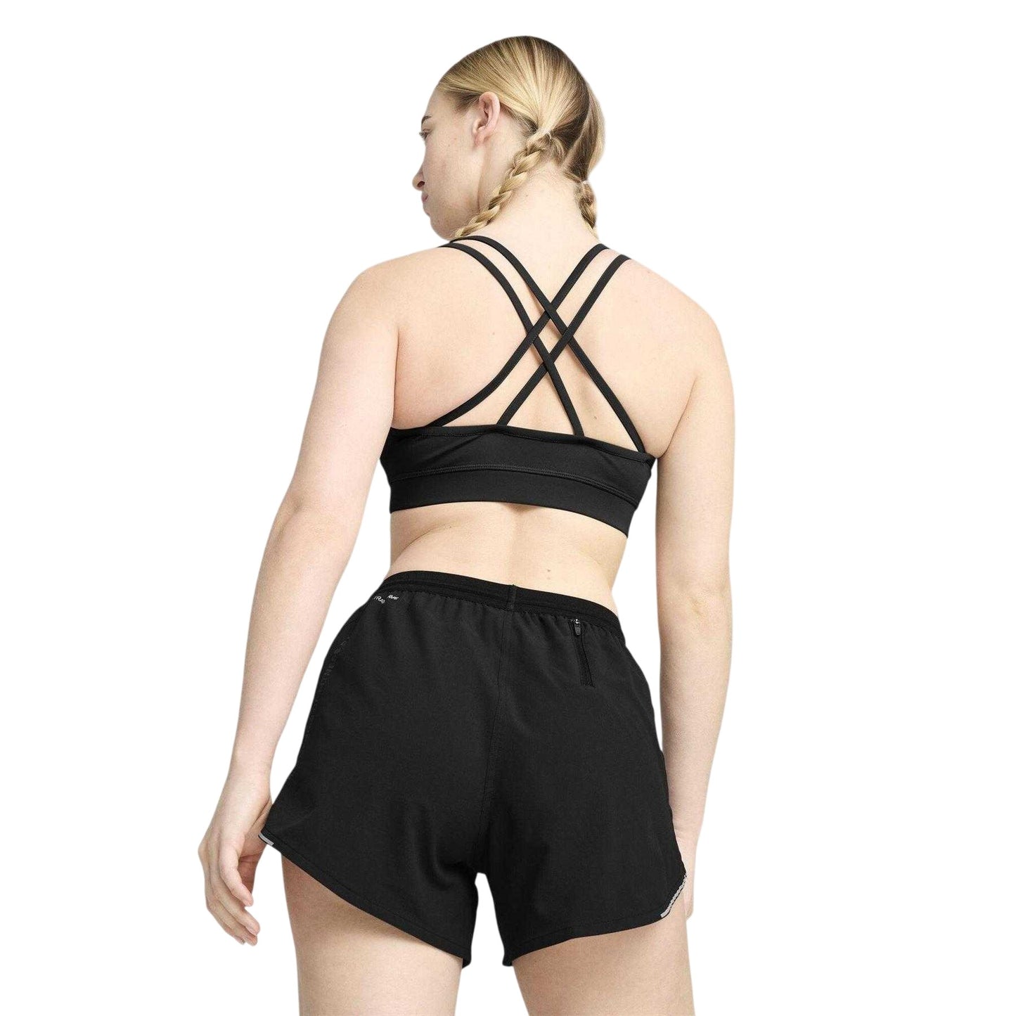 Black - Side - Puma Womens-Ladies Hyrox Move Strappy Sports Bra