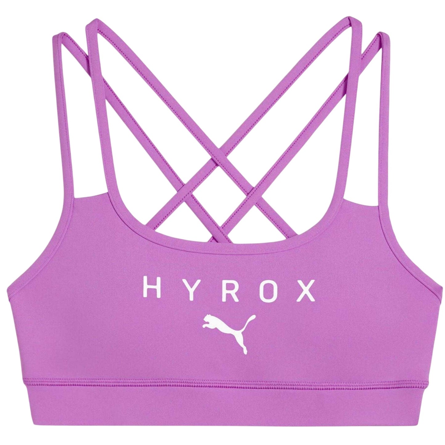 Orchid - Front - Puma Womens-Ladies Hyrox Move Strappy Sports Bra