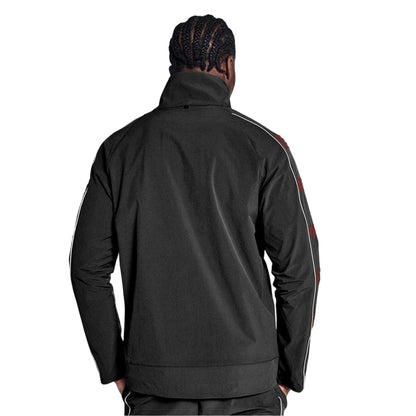 Black - Back - Blood Brother Mens Patch Track Jacket