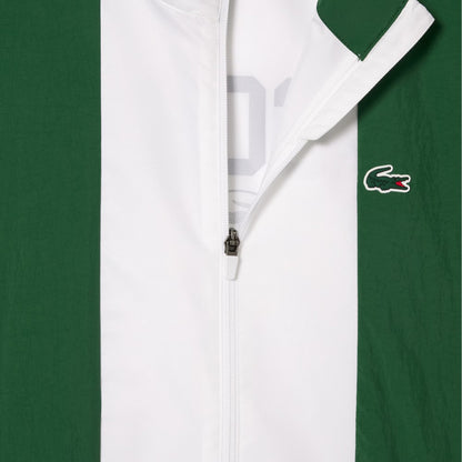 Green-White - Side - Lacoste Childrens-Kids Logo Regular Track Jacket