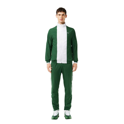 Green-White - Lifestyle - Lacoste Childrens-Kids Logo Regular Track Jacket