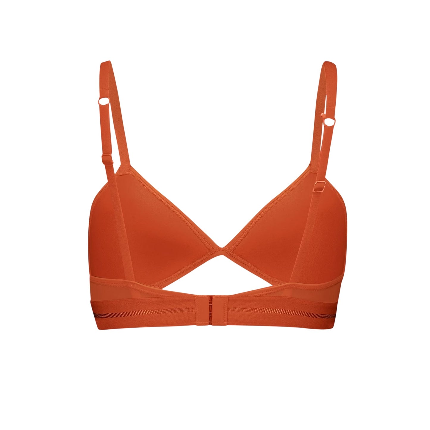 Flame Orange - Back - Puma Womens-Ladies Peek A Boo Bralette