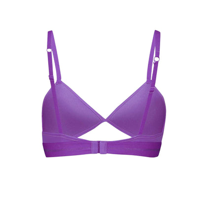 Astral Purple - Back - Puma Womens-Ladies Peek A Boo Bralette