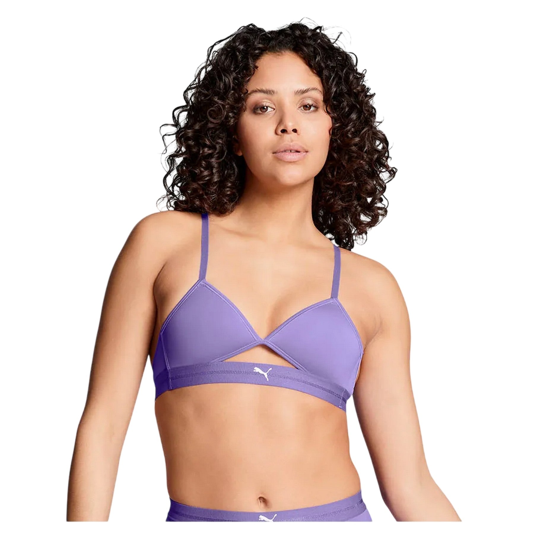 Astral Purple - Side - Puma Womens-Ladies Peek A Boo Bralette