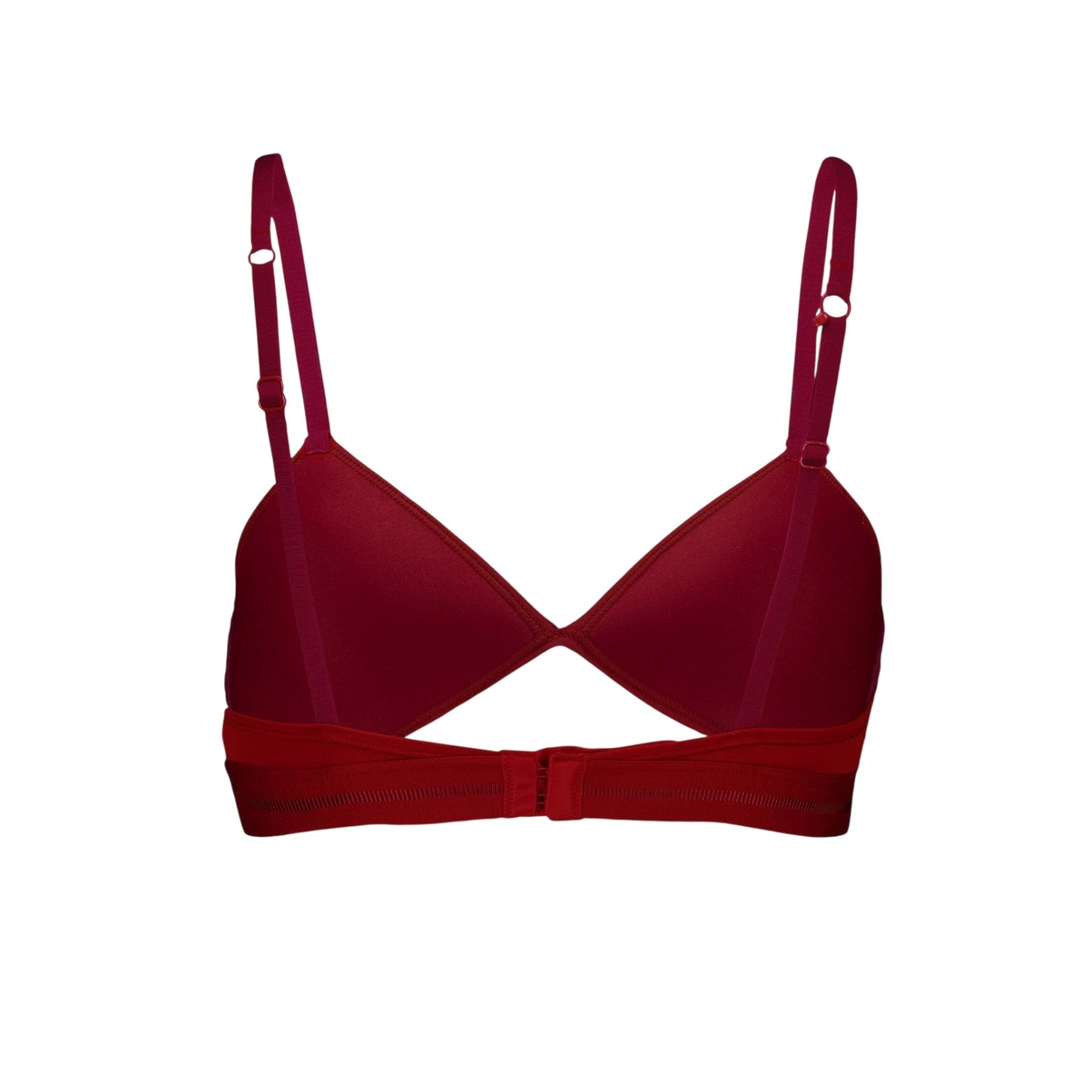 Burgundy - Back - Puma Womens-Ladies Peek A Boo Bralette
