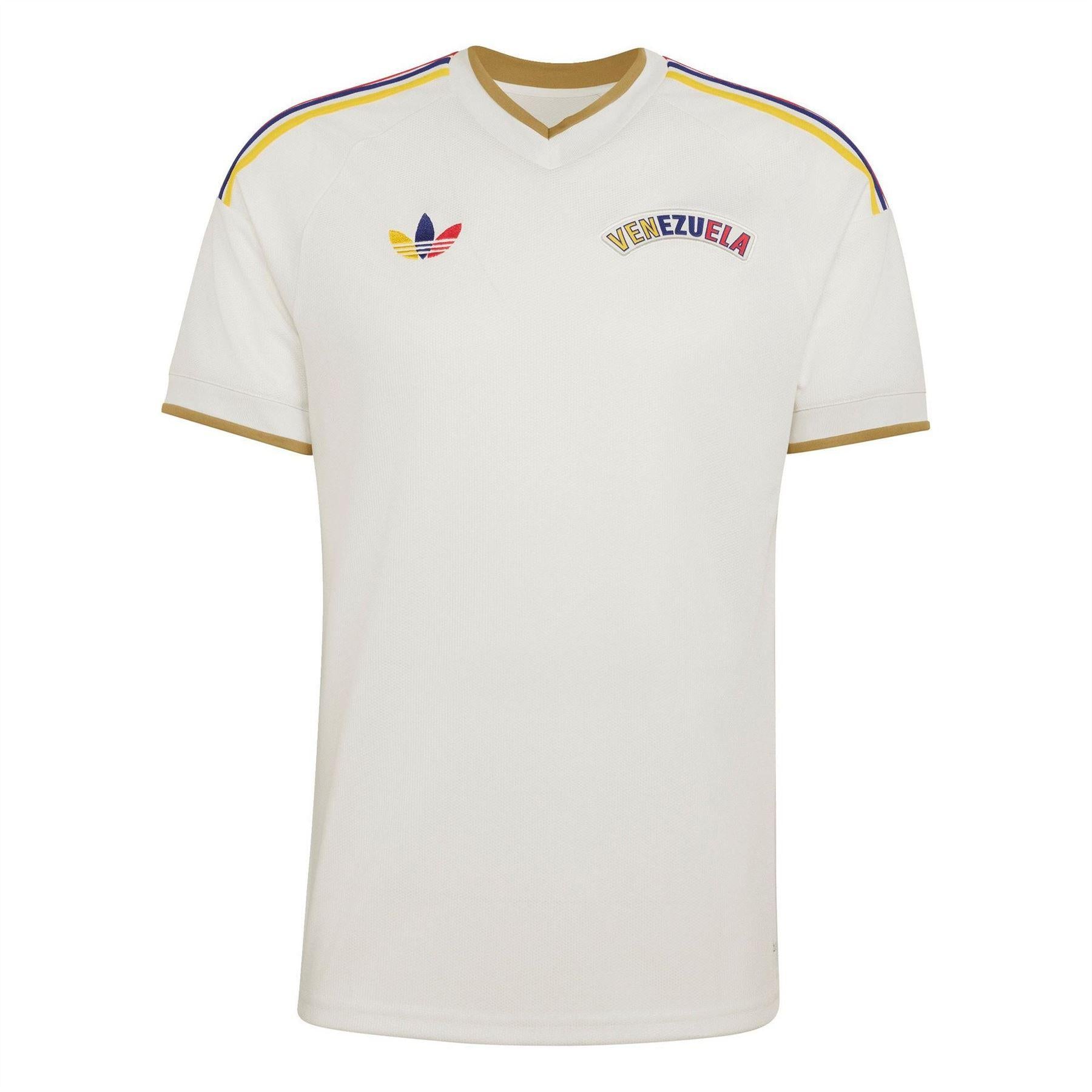 White-Red - Front - Adidas Unisex Adult Venezuela FIFA World Cup 26 Away Shirt