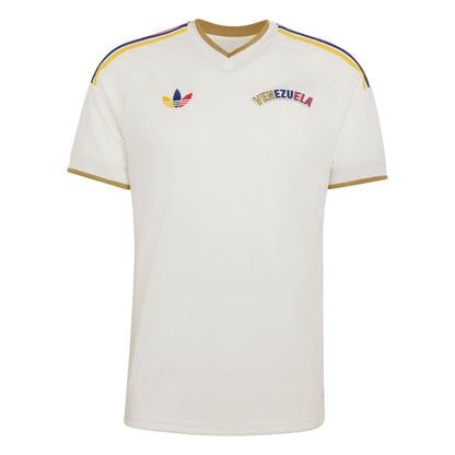 White-Red - Front - Adidas Unisex Adult Venezuela FIFA World Cup 26 Away Shirt