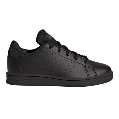 Black-Grey - Front - Adidas Childrens-Kids Advantage Trainers