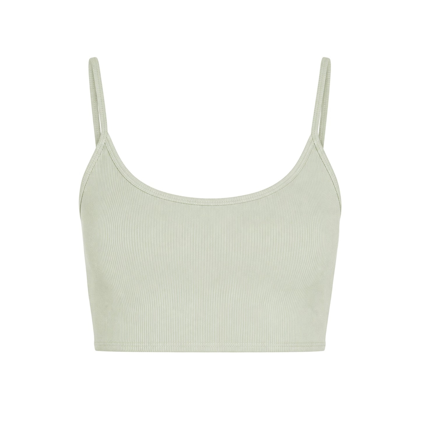 Sage - Front - Missy Empire Womens-Ladies Ribbed Strappy Bralette