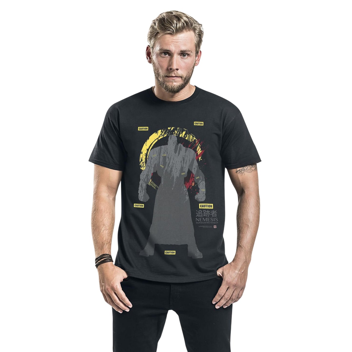Black - Lifestyle - Resident Evil Unisex Adult S.T.A.R.S. Nemesis (The Resident Evil Character) T-Shirt