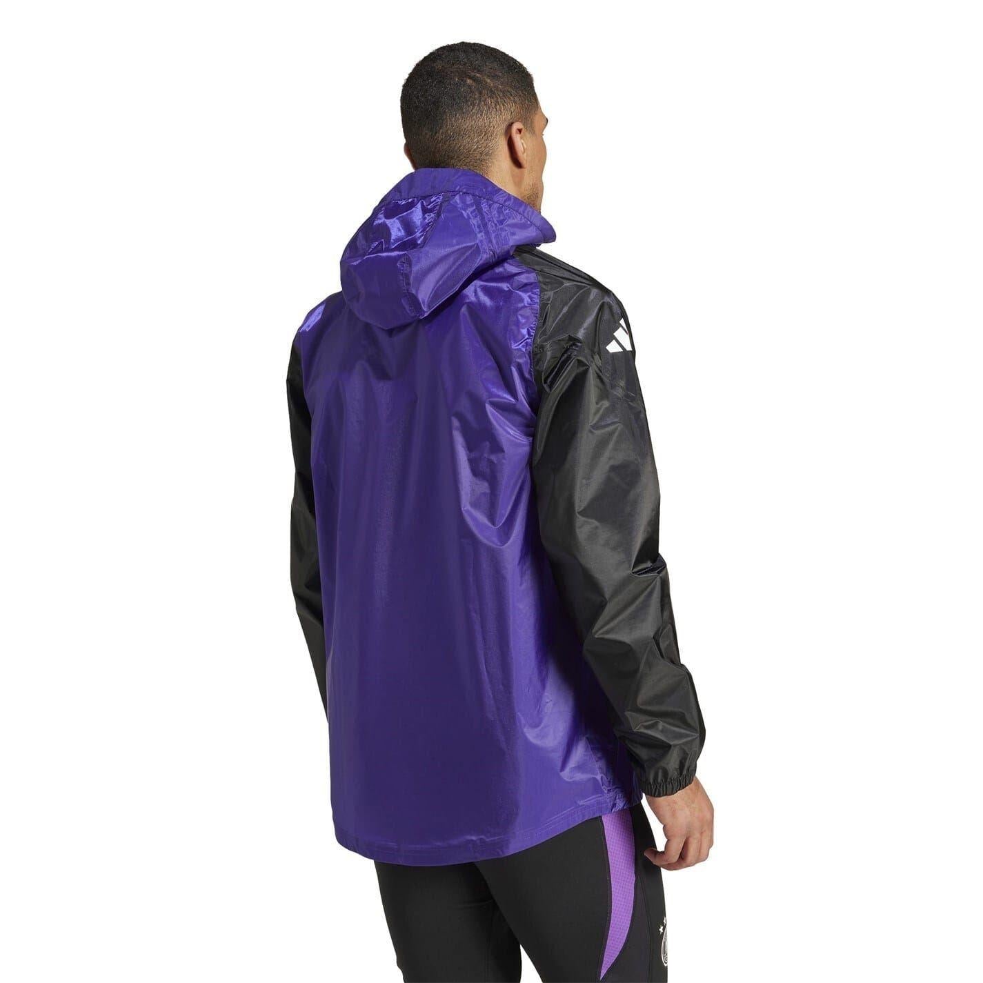 Purple - Back - Adidas Mens Tiro 24 Pro Germany DFB Raincoat
