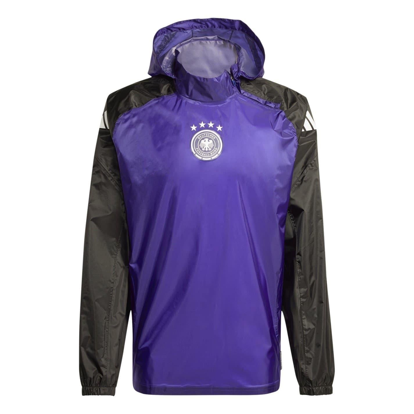 Purple - Front - Adidas Mens Tiro 24 Pro Germany DFB Raincoat