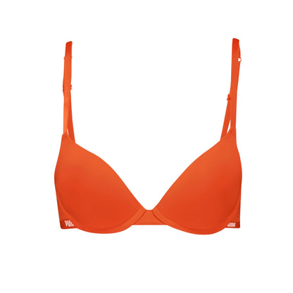 Flame Orange - Front - Puma Womens-Ladies Push Up Bra