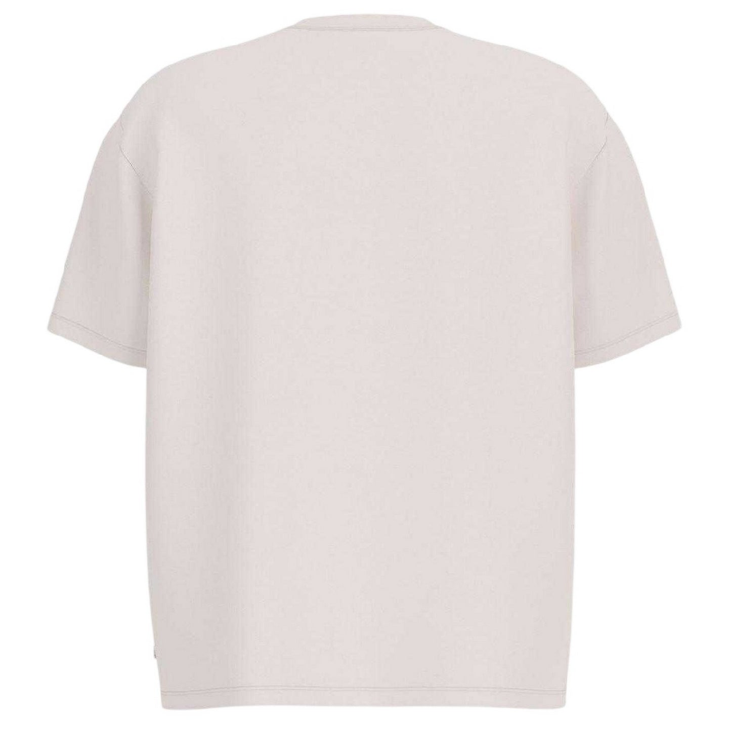 White - Back - Guess Mens Oval Logo T-Shirt