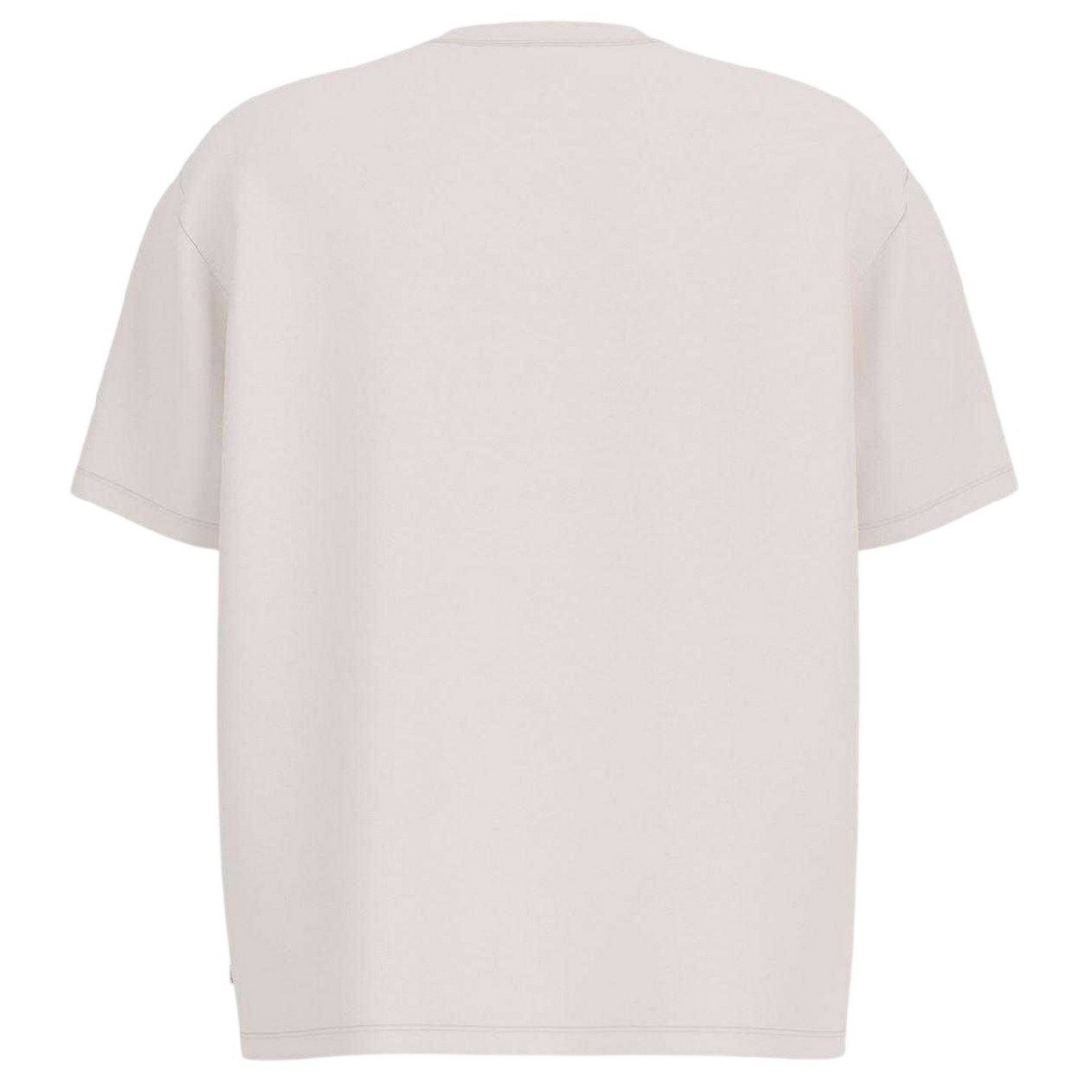 White - Back - Guess Mens Oval Logo T-Shirt