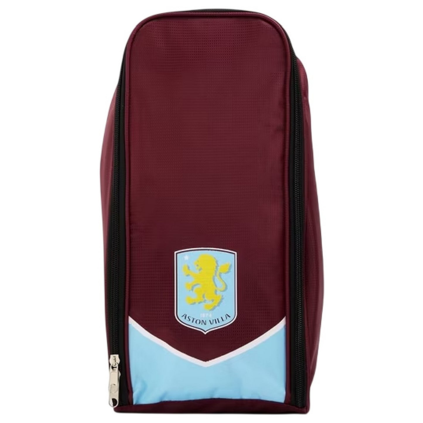 Claret-Sky Blue - Front - Aston Villa FC Crest Football Boot Bag
