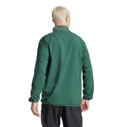 Dark Green - Back - Adidas Mens Tiro 24 Raglan Track Jacket