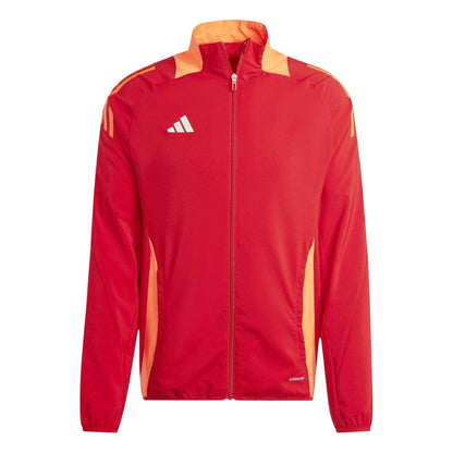 Team Power Red - Front - Adidas Mens Tiro 24 Raglan Track Jacket