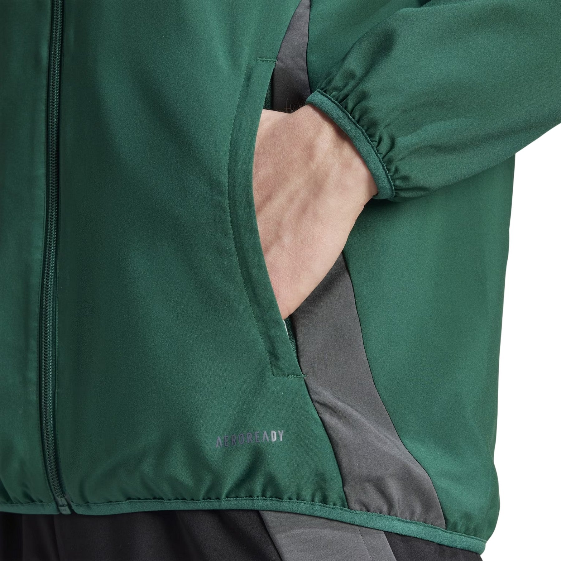 Dark Green - Side - Adidas Mens Tiro 24 Raglan Track Jacket
