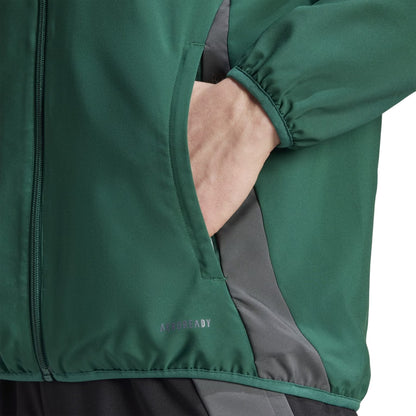 Dark Green - Side - Adidas Mens Tiro 24 Raglan Track Jacket
