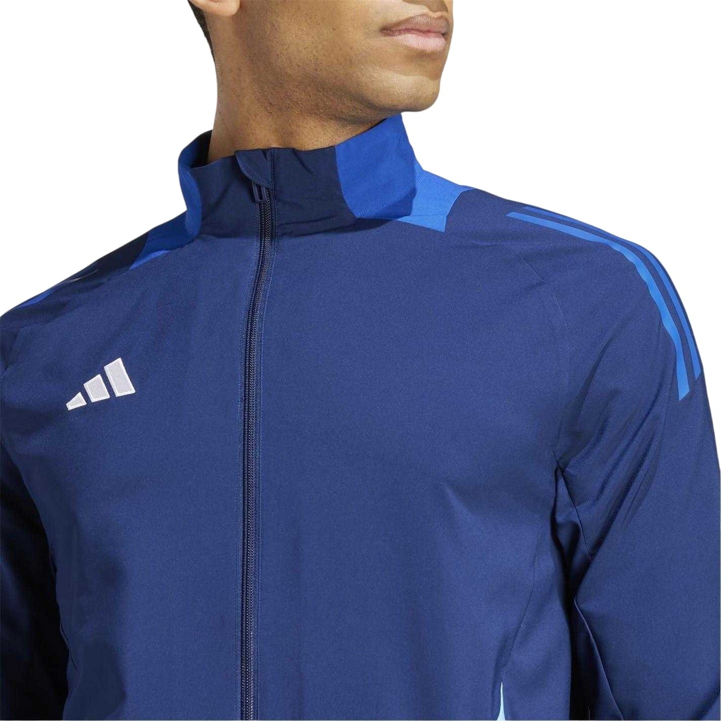 Navy Blue - Side - Adidas Mens Tiro 24 Raglan Track Jacket