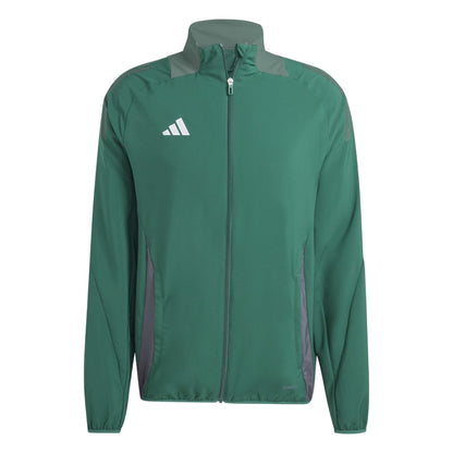 Dark Green - Front - Adidas Mens Tiro 24 Raglan Track Jacket