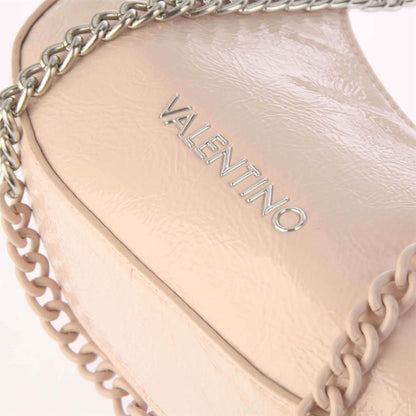 Pink - Side - Valentino Womens-Ladies Patent Leather Shoulder Bag