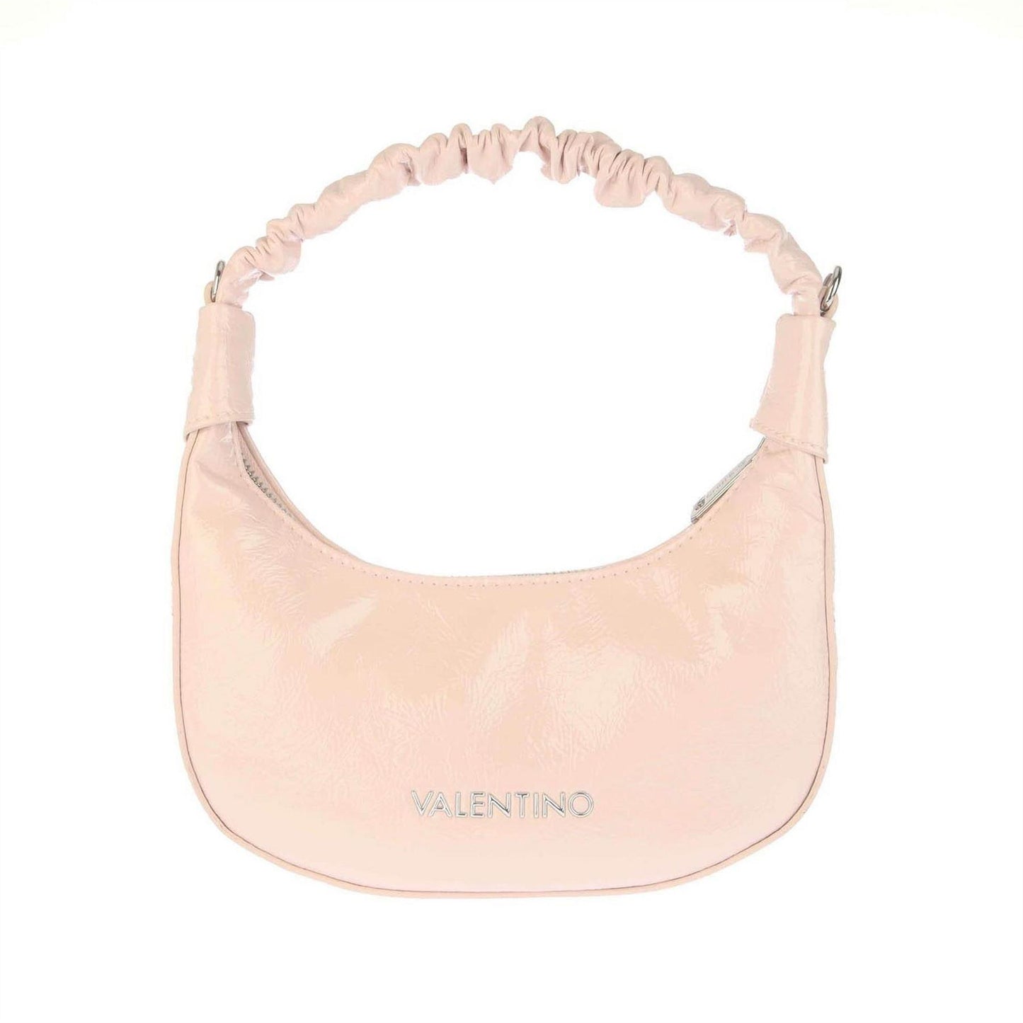 Pink - Front - Valentino Womens-Ladies Patent Leather Shoulder Bag