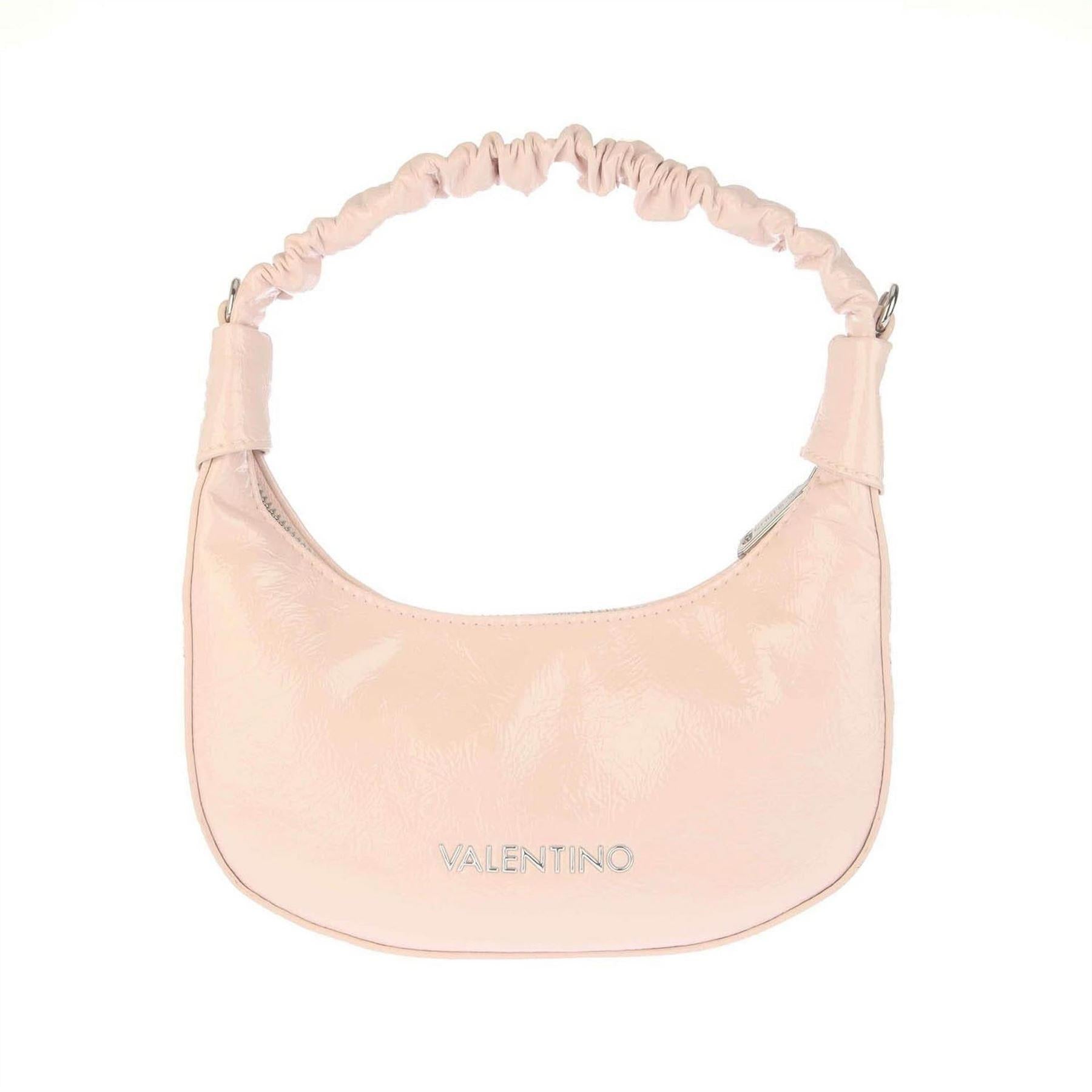Pink - Front - Valentino Womens-Ladies Patent Leather Shoulder Bag