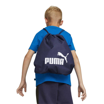 Navy Blue - Side - Puma Phase Gym Drawstring Bag