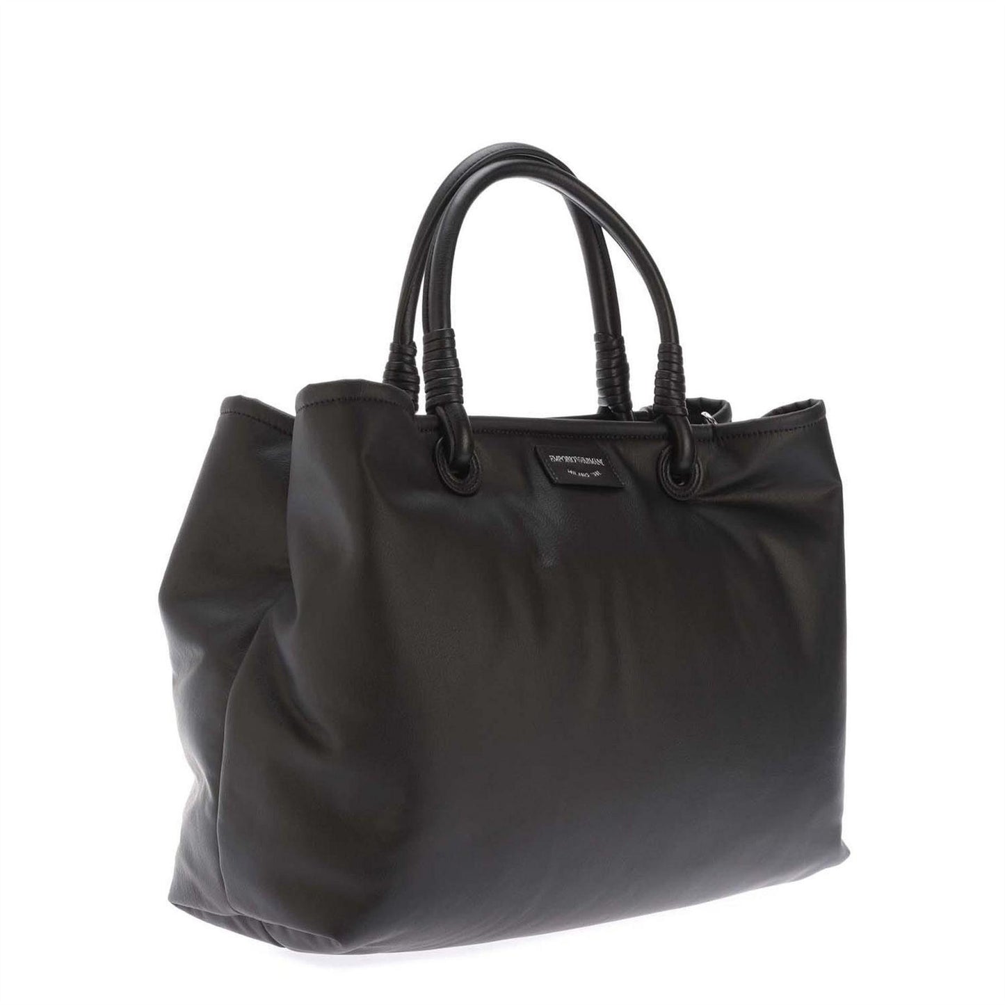 Black - Side - Emporio Armani EA7 Milano Tote Bag